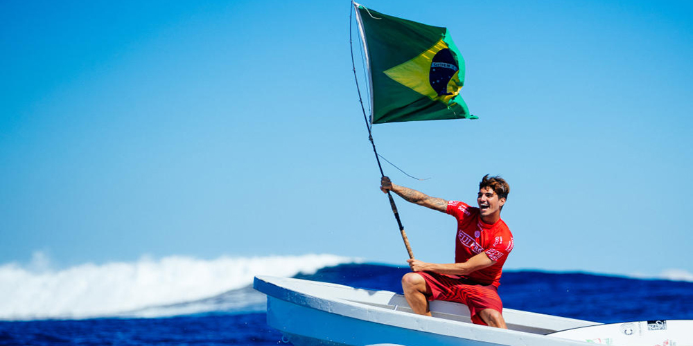 Le Brésil au sommet du Fiji Pro, Gabriel Medina vainqueur. copyright World Surf League.