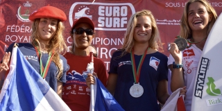Le podium open femme - Eurosurf 2015 - Maroc