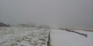 Pôle Espoir Bretagne à Hossegor sous la neige