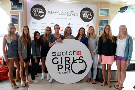 Conférence de Presse du Swatch Girls Pro France 2013'