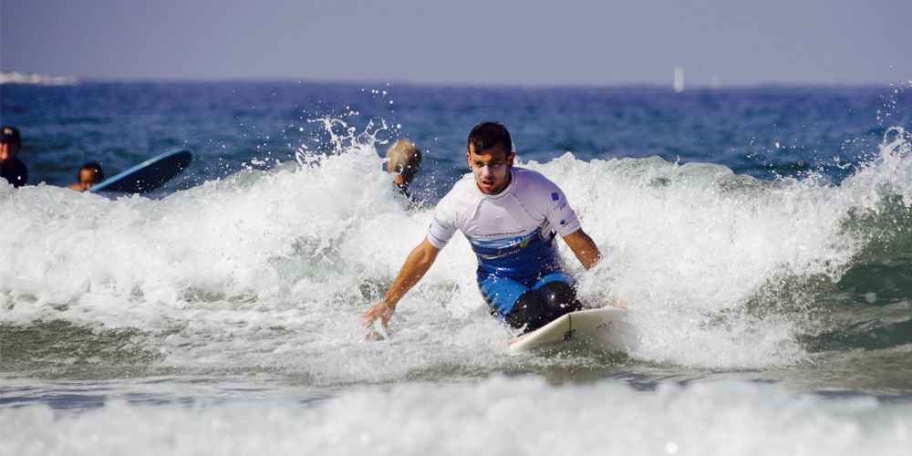 Maxime Cabanne : athlète paraplégique - Mondiaux Handi Surf - San Diego'