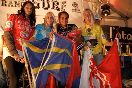 Podium Championnats de France de Surf 2011'