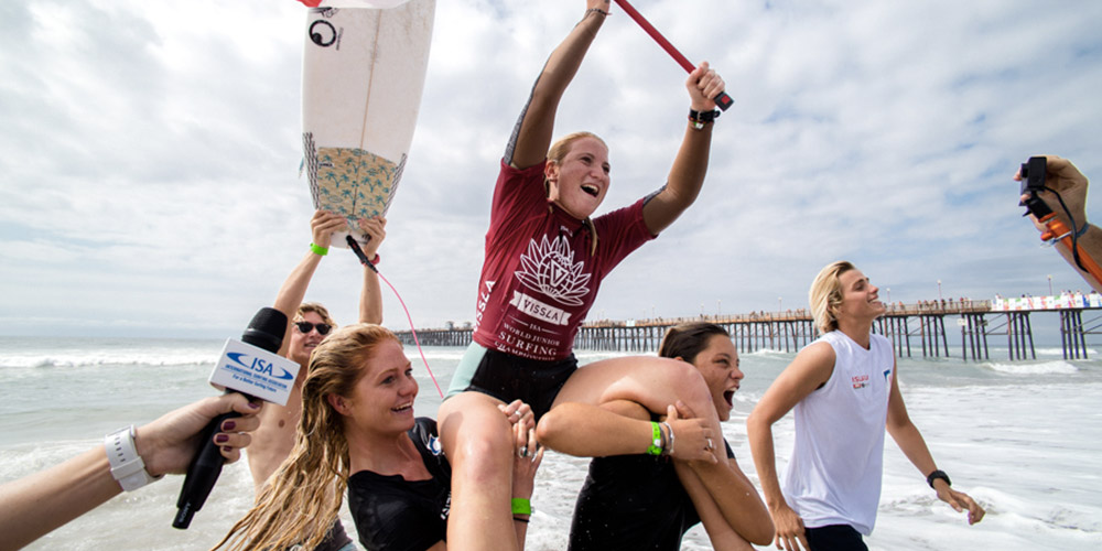 Tessa Thyssen championne du monde ISA juniors 2015 - Oceanside, Californie'