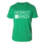 Tee-shirt Respect Your Beach - kelly green